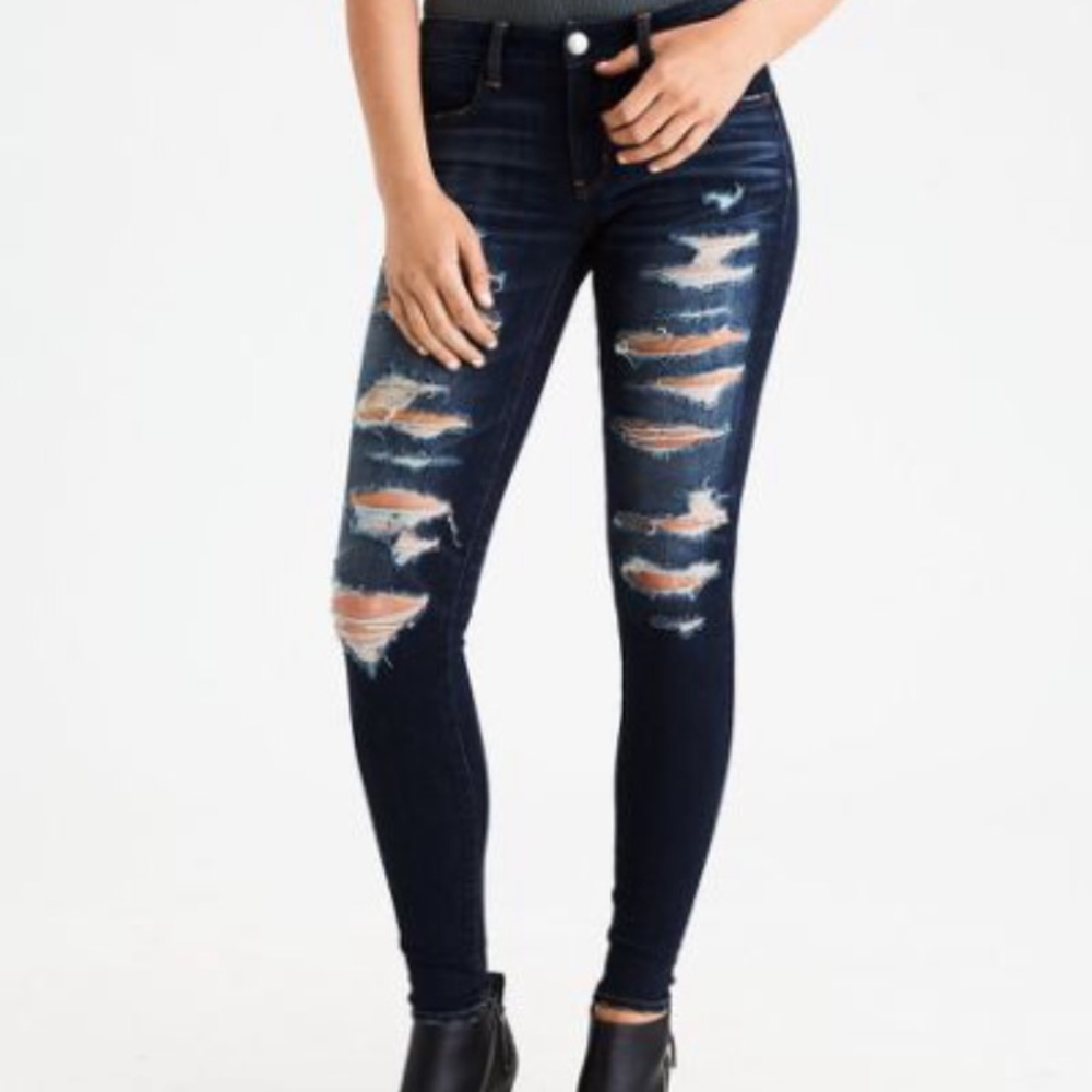 American Eagle Distressed Jegging Jeans